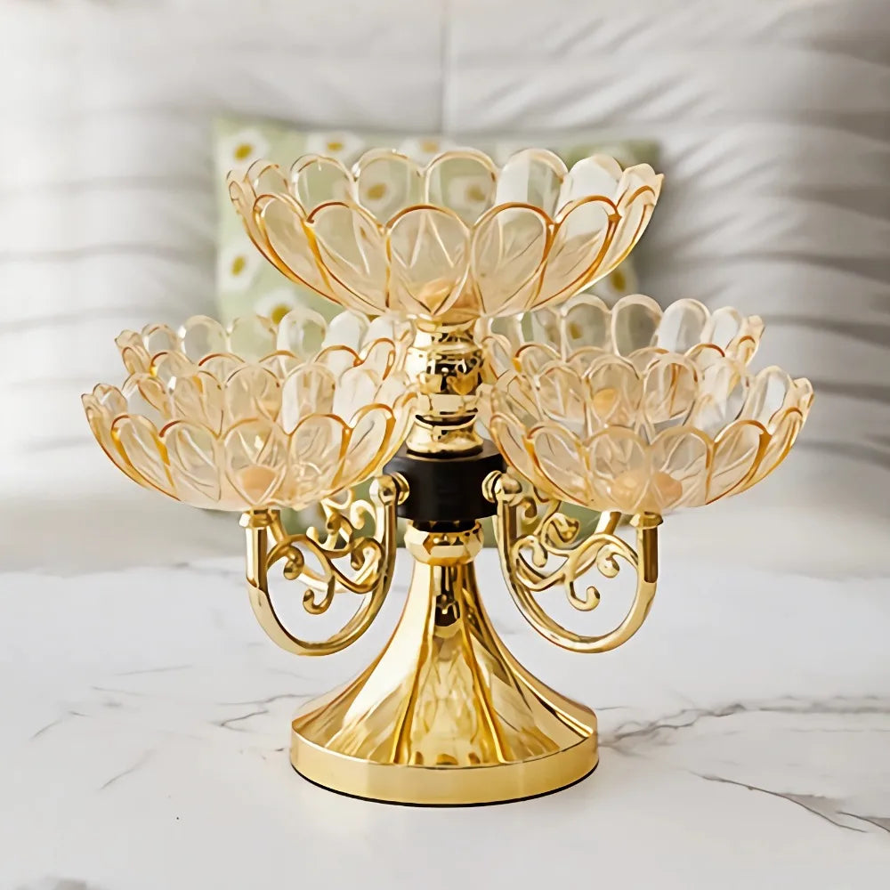 5-Tier Rotating Fruit & Dessert Stand – European Style Tray