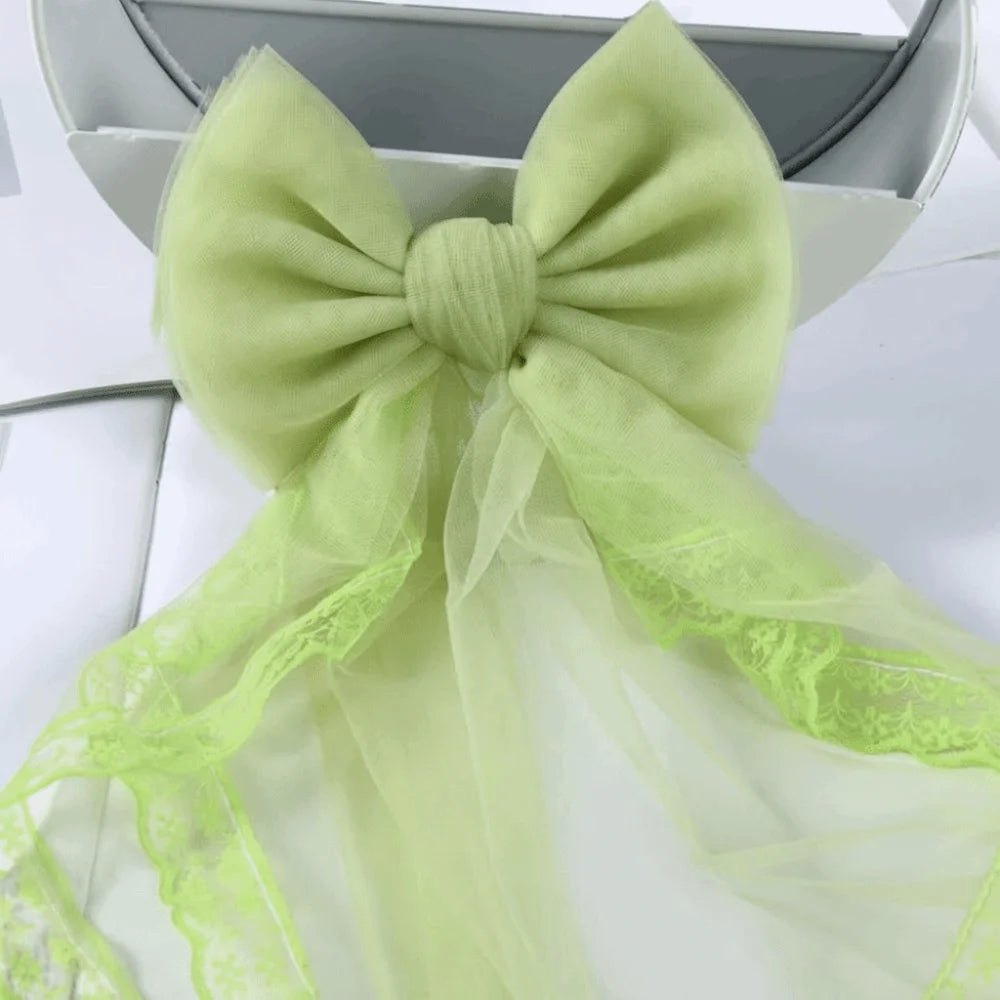 Lace Bow Curtain Tiebacks – Jacquard Holdbacks, White