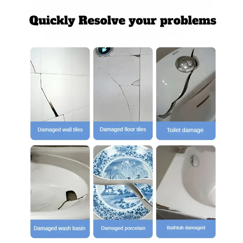 Tile & Porcelain Repair Kit – Ceramic Crack & Chip Filler Paste