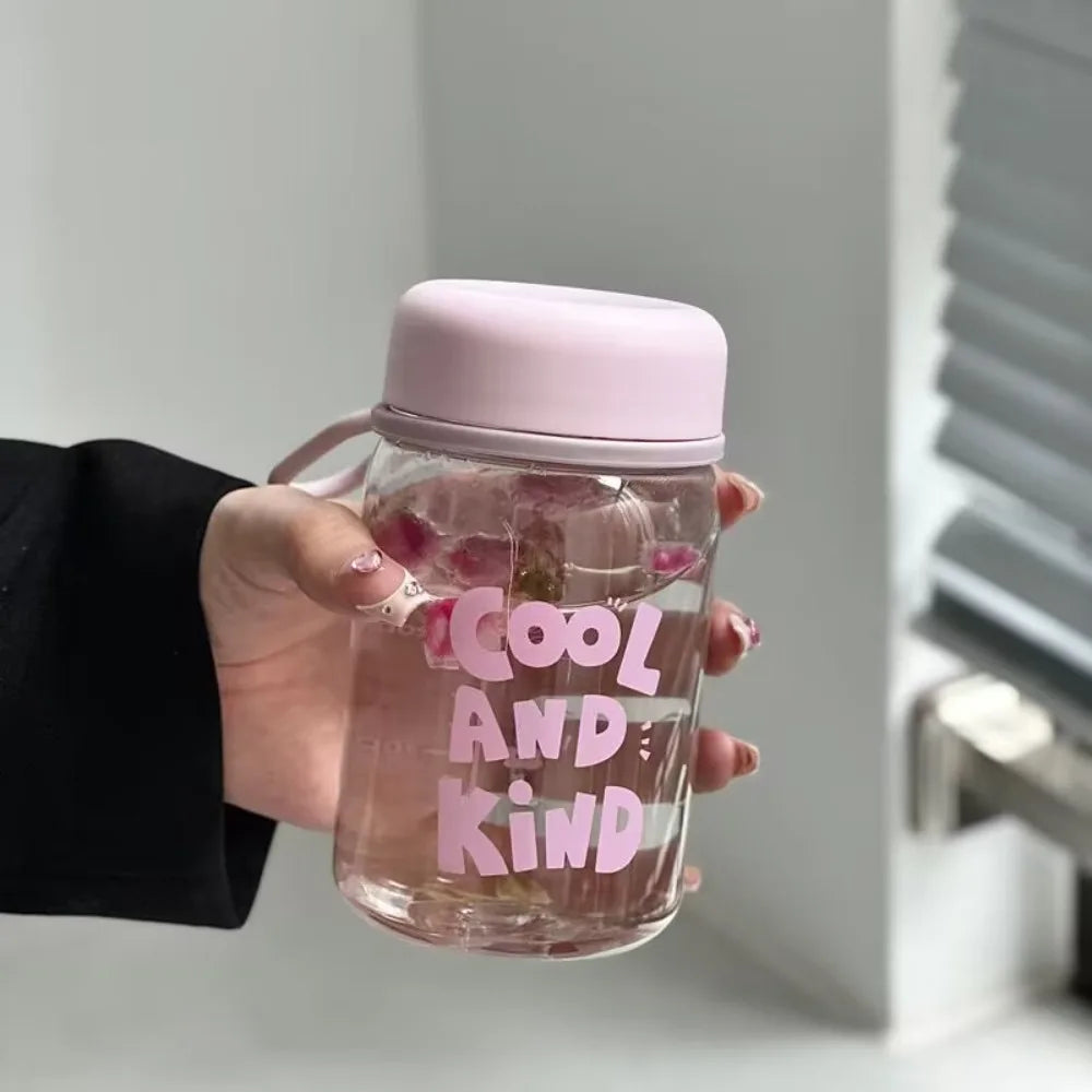 Transparent Water Bottle with Lanyard – 300ml & 500ml Sports Cup