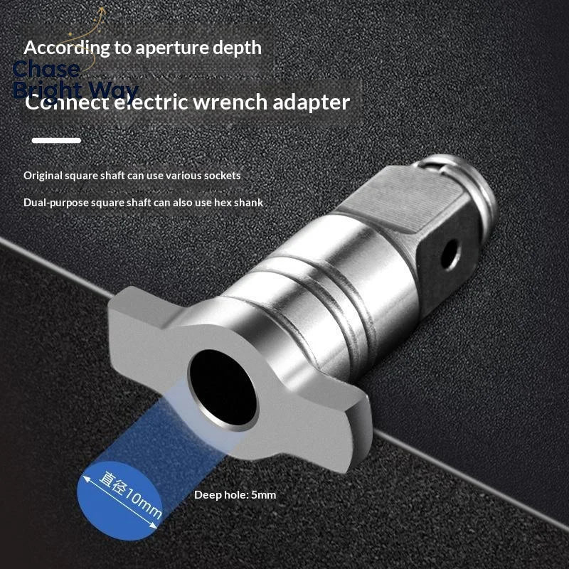1/2" Magnetic Hex Shank Square Drive Adapter for Power Drills