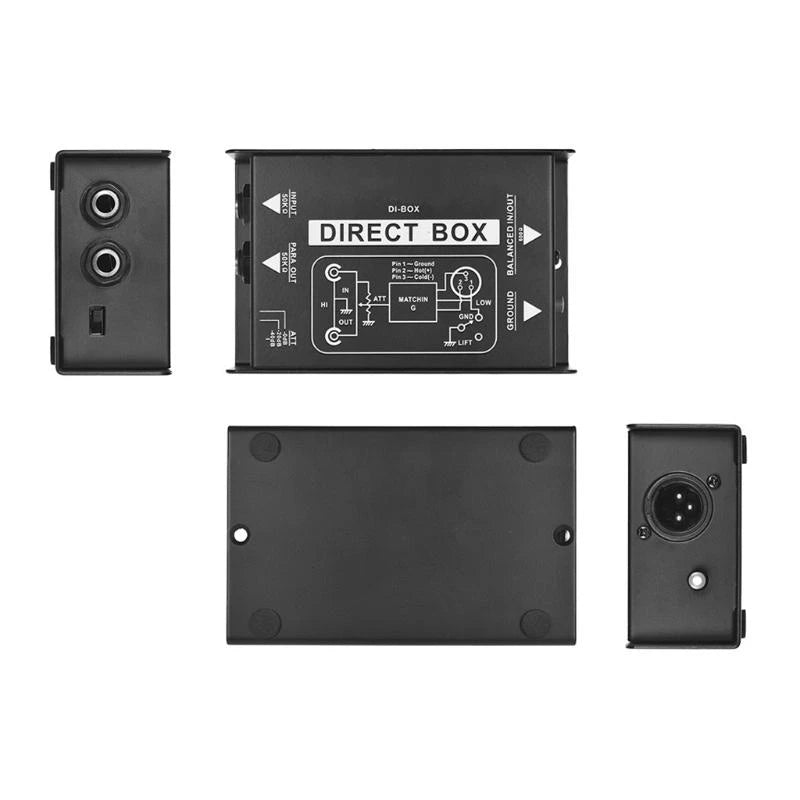 T21A Passive DI Box – Ground Lift & Attenuator | Stereo & Guitar