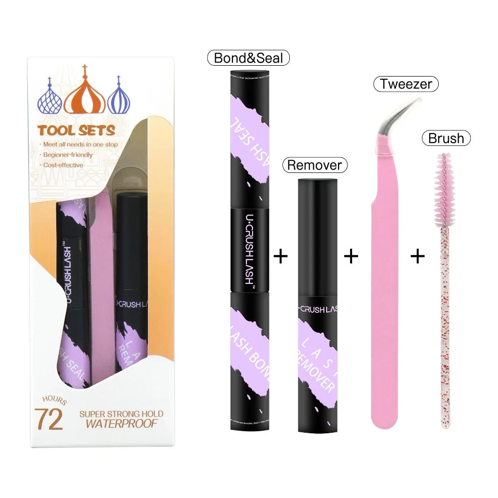 Waterproof Lash Extension Glue Kit – Clusters & Remover