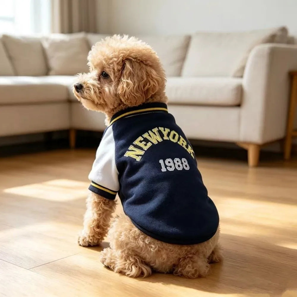 Fleece Dog Jacket – Button Closure Winter Coat | XS–XL