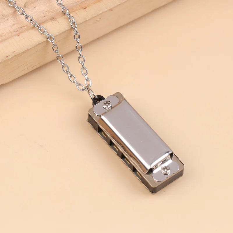 Mini Necklace Harmonica – 4-Hole 8-Tone Kids Music Gift