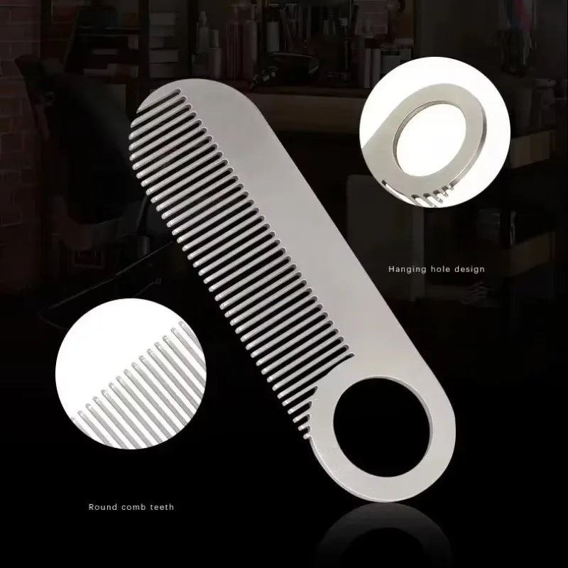 Stainless Steel Men's Beard Comb – Pocket Mini Mustache Comb