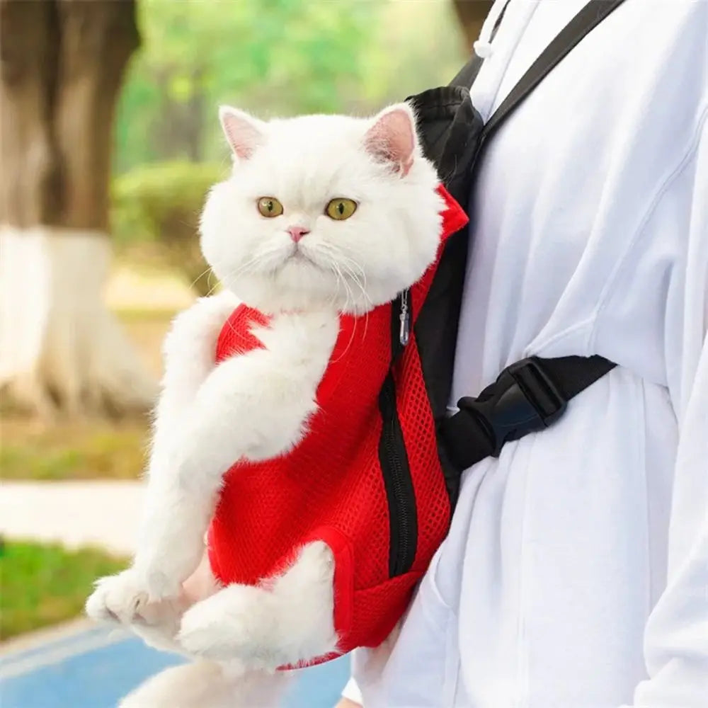 Adjustable Breathable Pet Carrier Backpack – Cats & Small Dogs