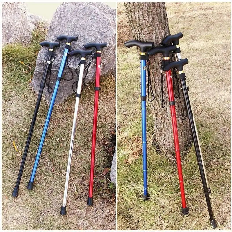 Telescopic Folding Hiking Pole – Aluminum Alloy Walking Stick