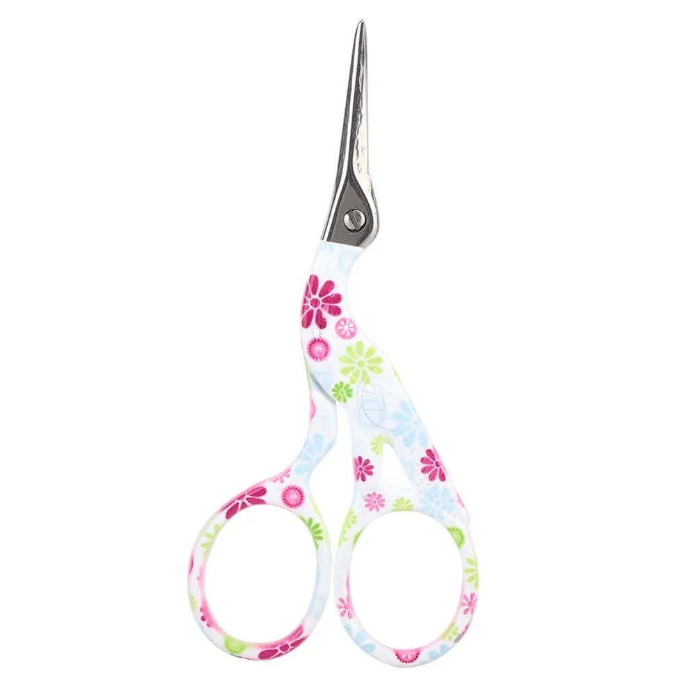 Vintage Floral Stainless Steel Craft Scissors | Sewing & Needlework