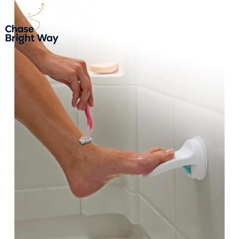 Suction Cup Shower Foot Rest – Non-Slip Plastic Pedal