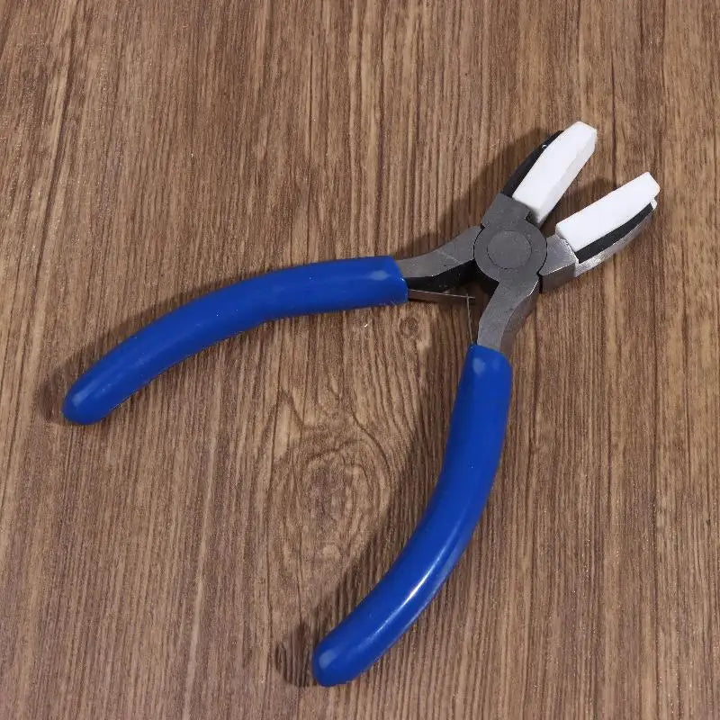 Nylon Jaw Flat Nose Pliers – Carbon Steel Jewelry Making Tool