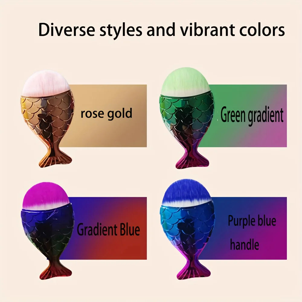 Mermaid Fish Tail Foundation Makeup Brush – BB Cream Blender