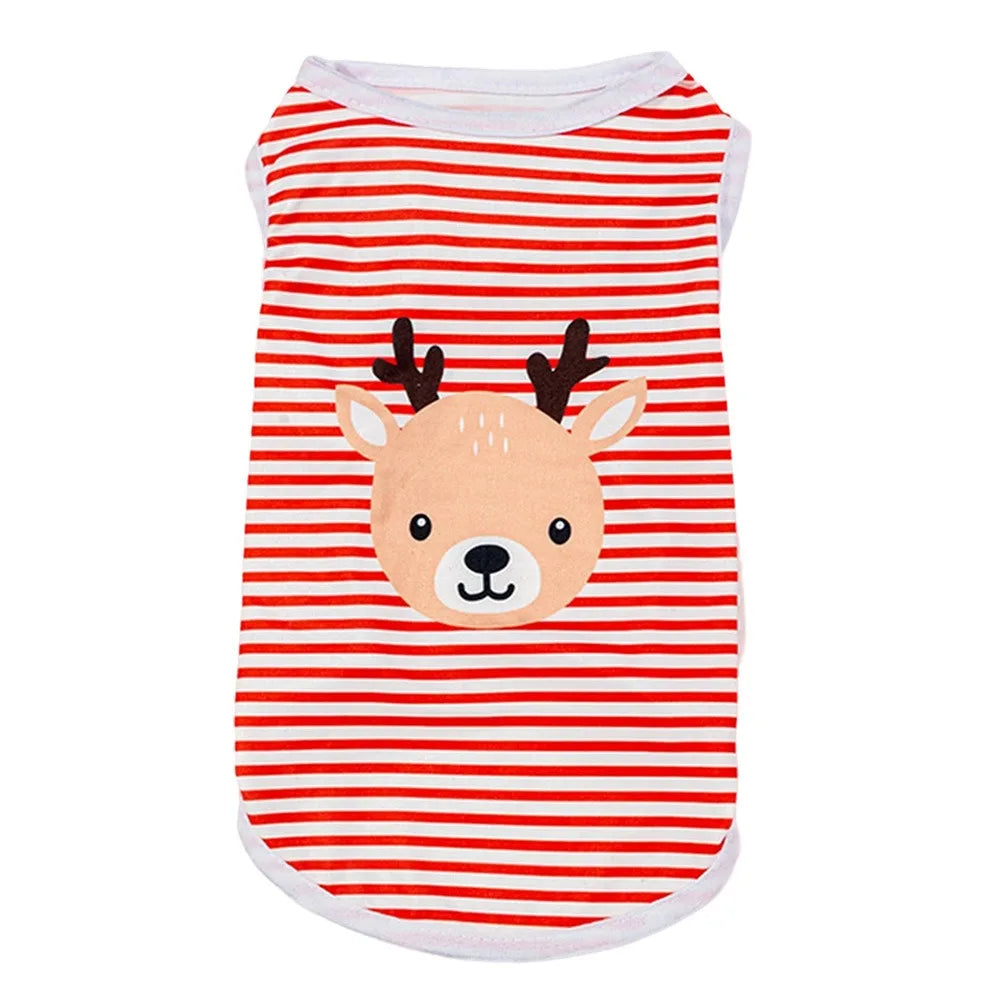 Cute Summer Dog Vest – Soft Breathable Sleeveless Pet T-Shirt