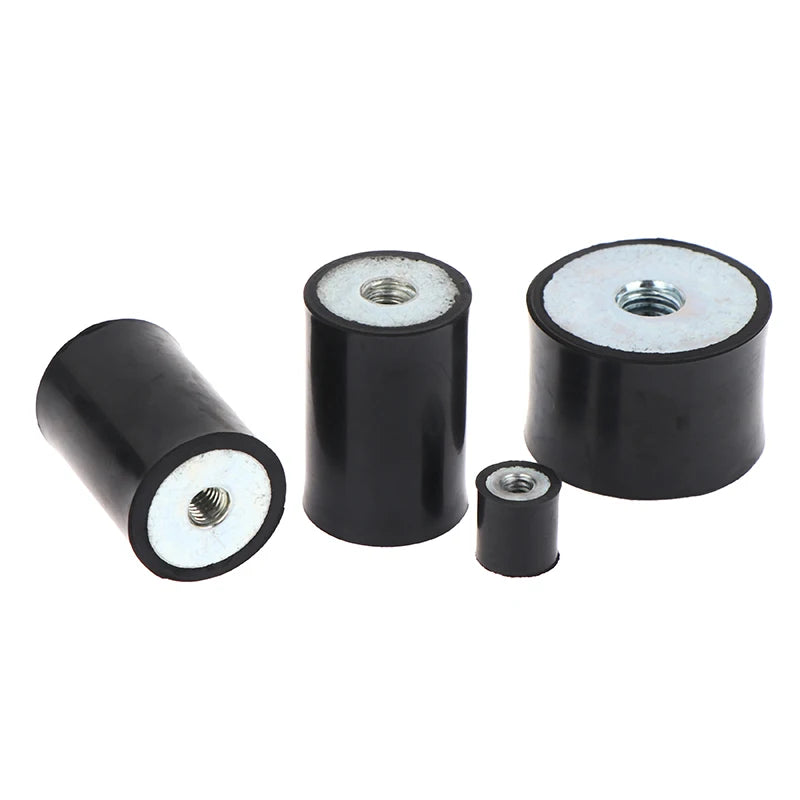 M4–M8 Rubber Anti-Vibration Mount Type DD Flat Base Damper
