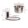 Wall Mounted Pet Bowl – No-Drill Stainless Steel Feeder