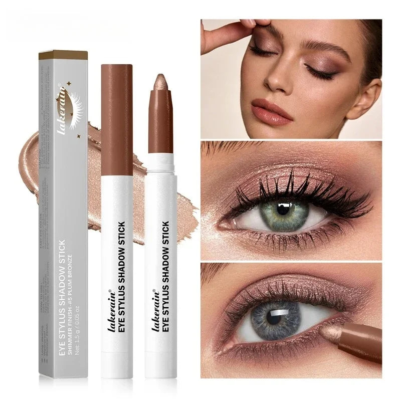 Waterproof Eyeshadow Sticks – 6 Colors Shimmer & Matte Pencil