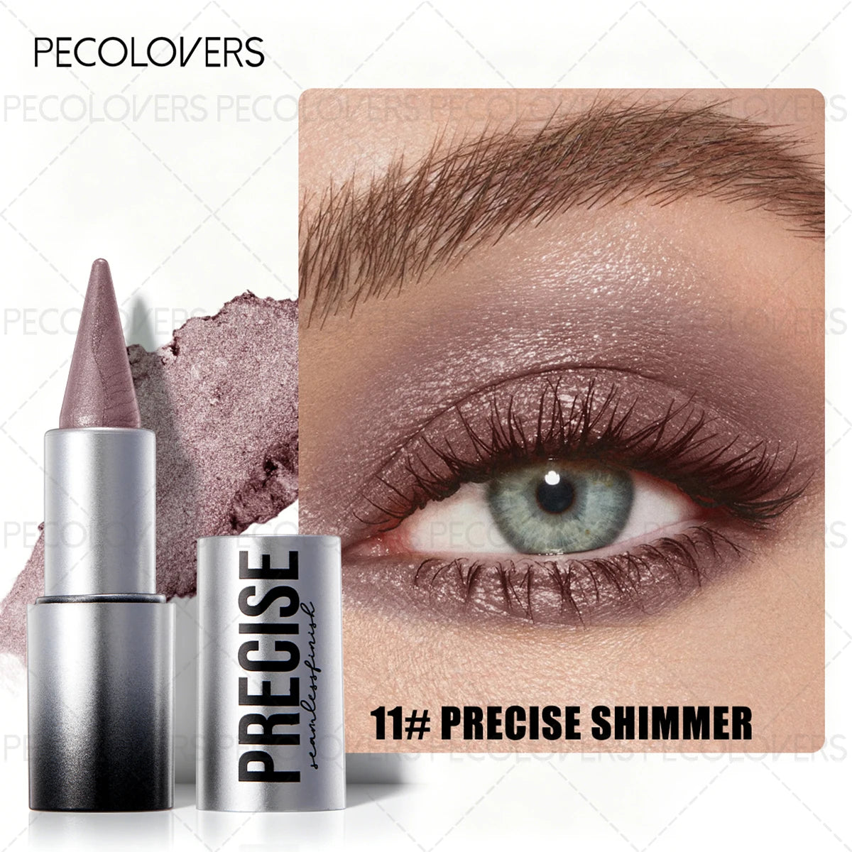 PECOLOVERS Matte Eyeshadow Palette & Waterproof Pencil Set