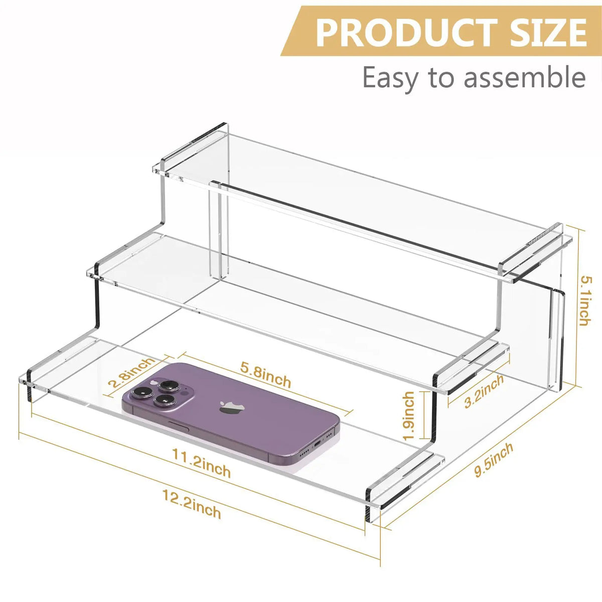 Acrylic Tiered Display Stand for Blind Box Figures | SAMMY
