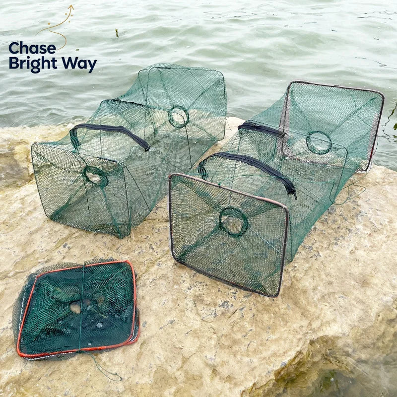 Foldable Fish Trap Net – Crab, Shrimp & Crawfish Catcher