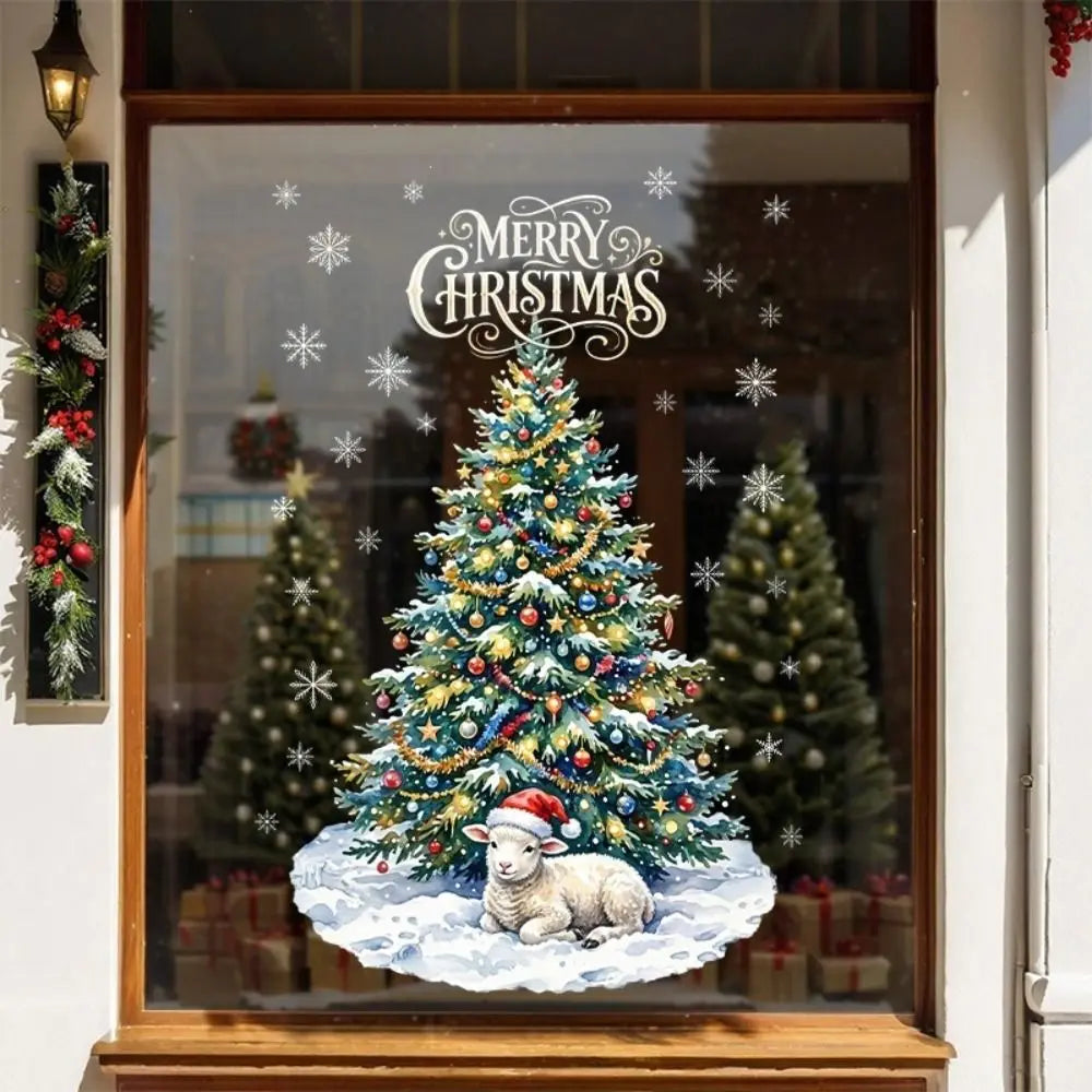 Reusable Christmas Window Clings – PVC Electrostatic Xmas Decals