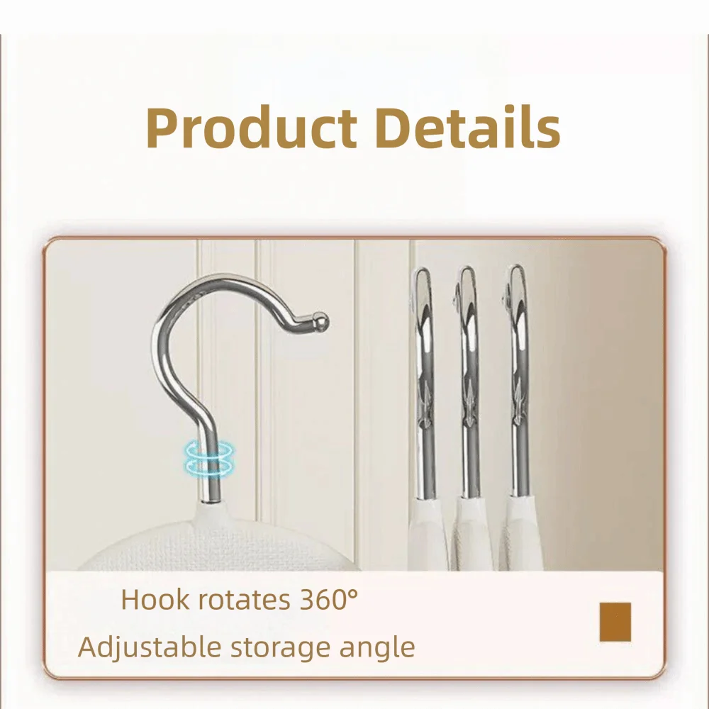 10-Pack Rainbow Non-Slip Clothes Hangers – Rotating Hook