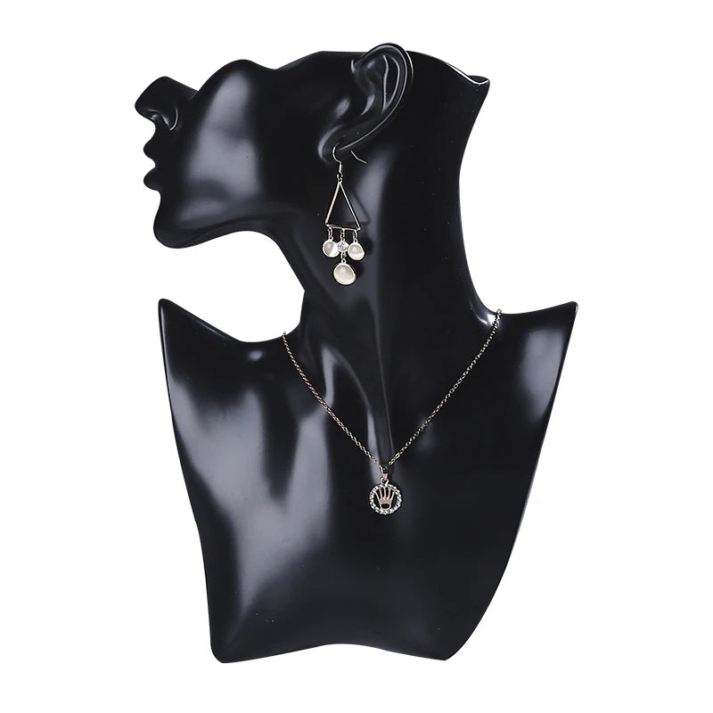 Resin Abstract Art Jewelry Display Bust & Mannequin Head Stand