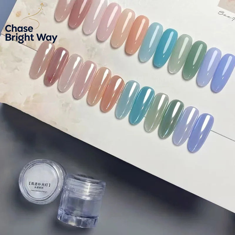 Aurora Chrome Nail Powder – Orange Mirror Glitter Pigment