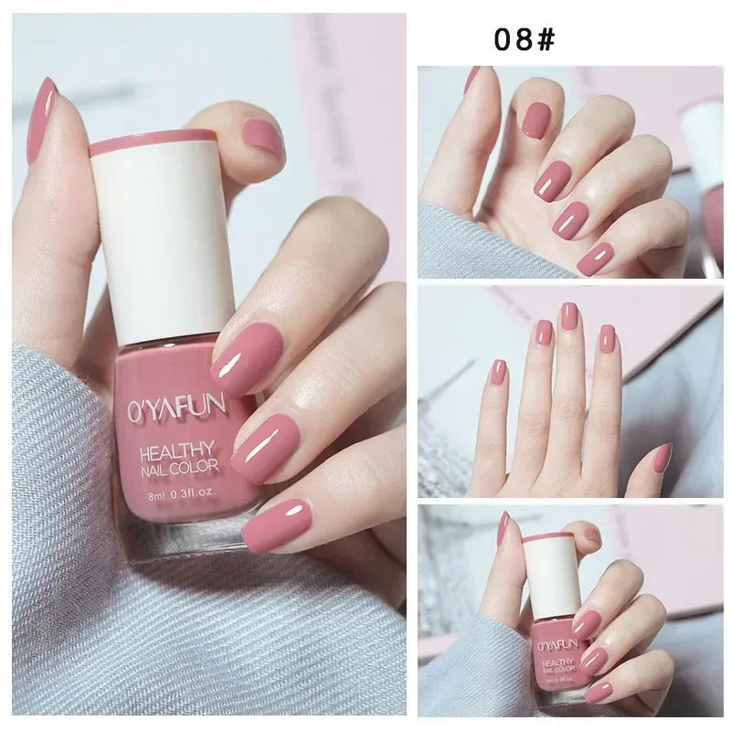 40 Autumn Brown Shades Water-Based Peel Off Gel Nail Polish