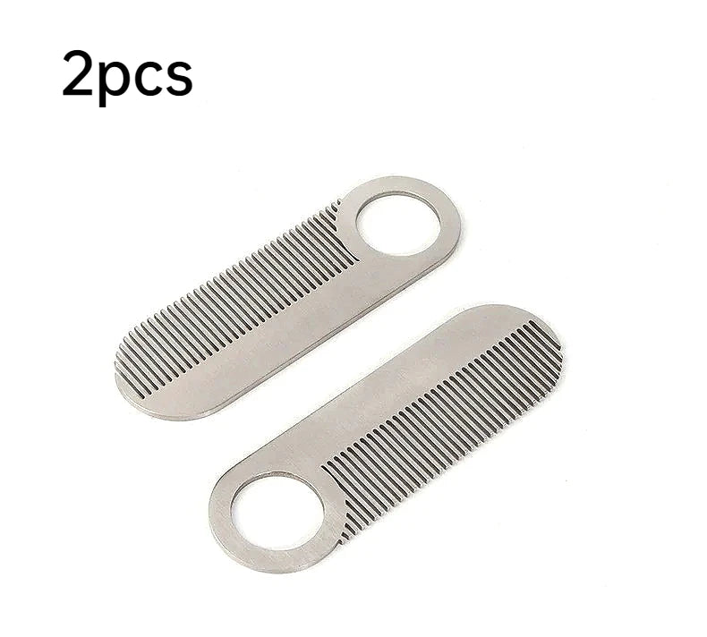 Stainless Steel Men's Beard Comb – Pocket Mini Mustache Comb