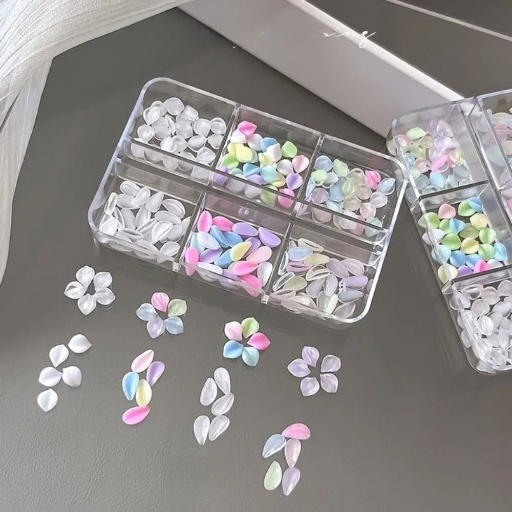 3D Flower Nail Art Charms Kit – 12-Grid DIY Sequins & Decor