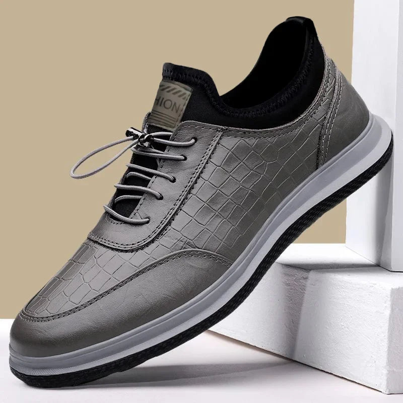 Men's Leather Moccasin Loafers | Soft Sole Non-Slip Casual Shoes