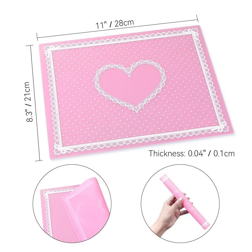 Silicone Nail Art Mat – Foldable Non-Slip Lace Hand Pillow Pad