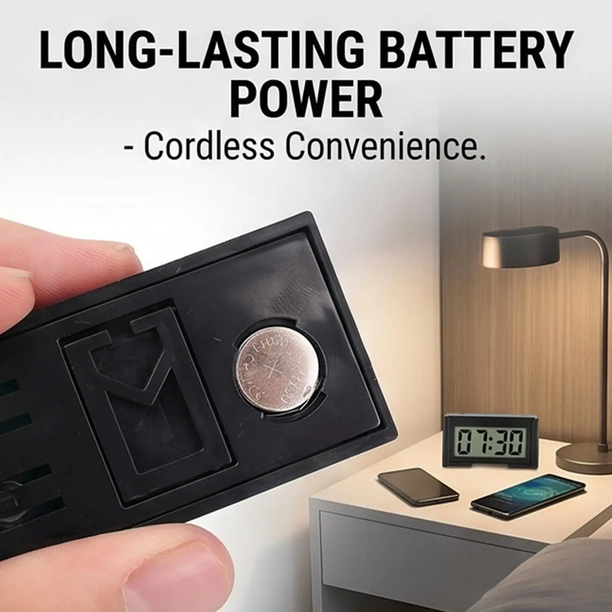 Mini Digital Car Dashboard Clock – Self-Adhesive LCD Display
