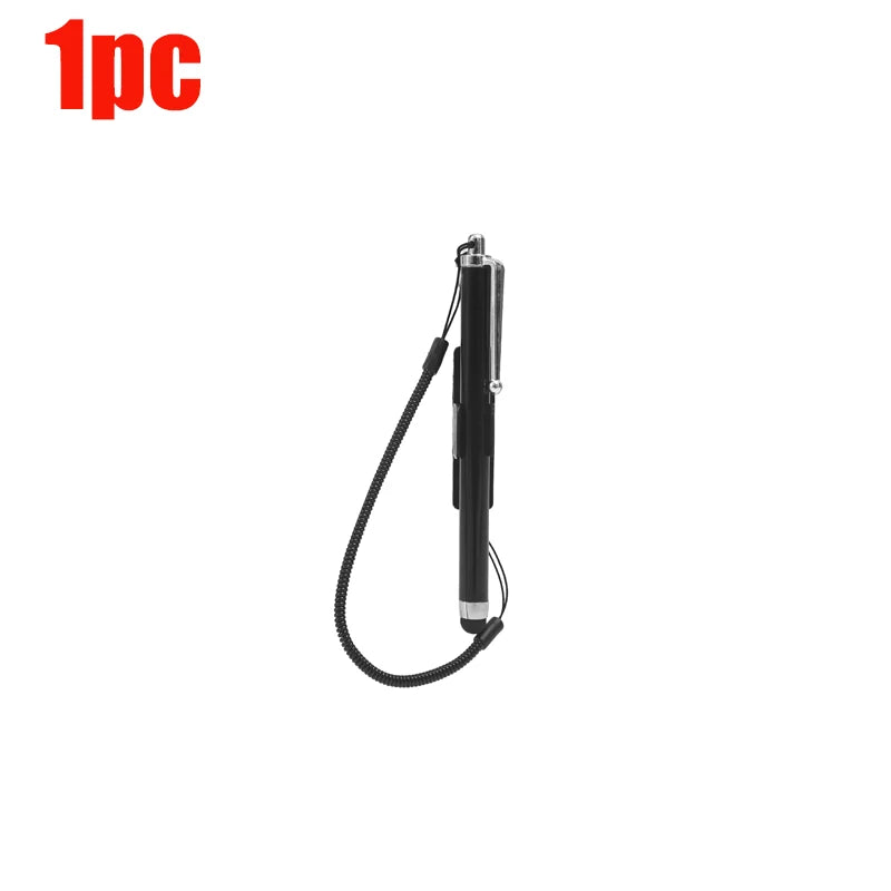 Universal Capacitive Stylus with Spring Cable & Pen Clip