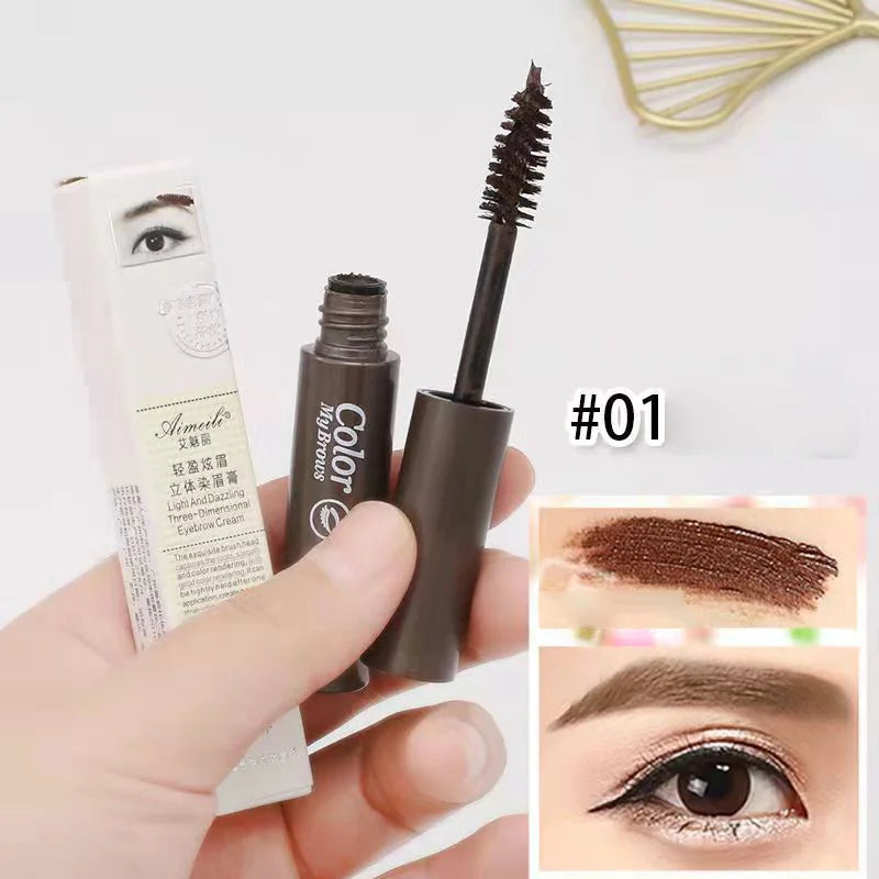 Waterproof Eyebrow Tint Dye Paste – 3 Colors | Long-Lasting