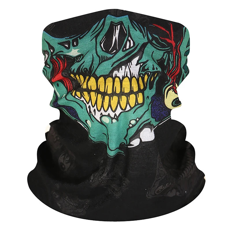 Skull Balaclava Face Mask – Motorcycle UV & Wind Shield