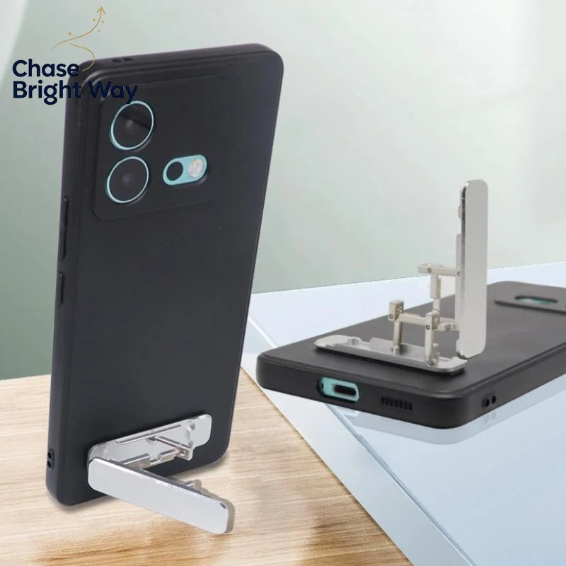 Mini Foldable Aluminum Phone Stand | Adjustable Desktop Holder