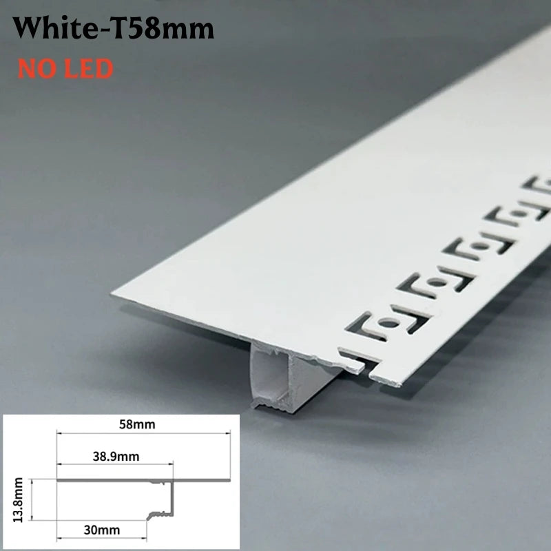 T/Z-Shape Shadow Gap LED Aluminum Channel Profile Ceiling Trim