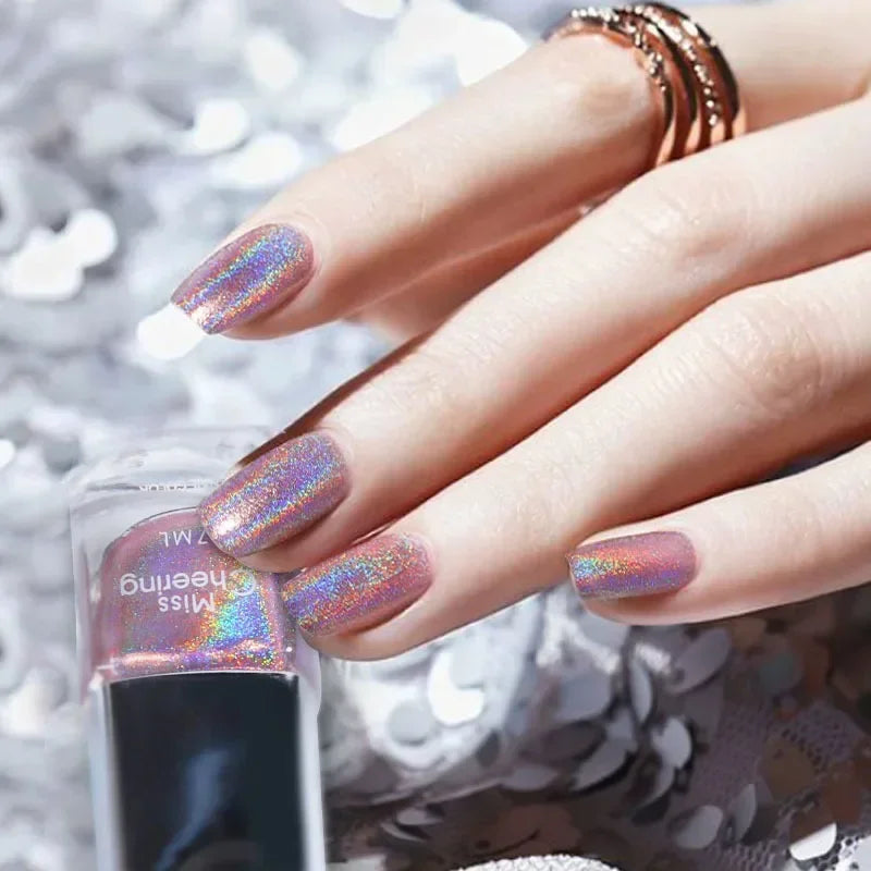 Handaiyan Laser Glitter Nail Polish – 8 Rainbow Holographic