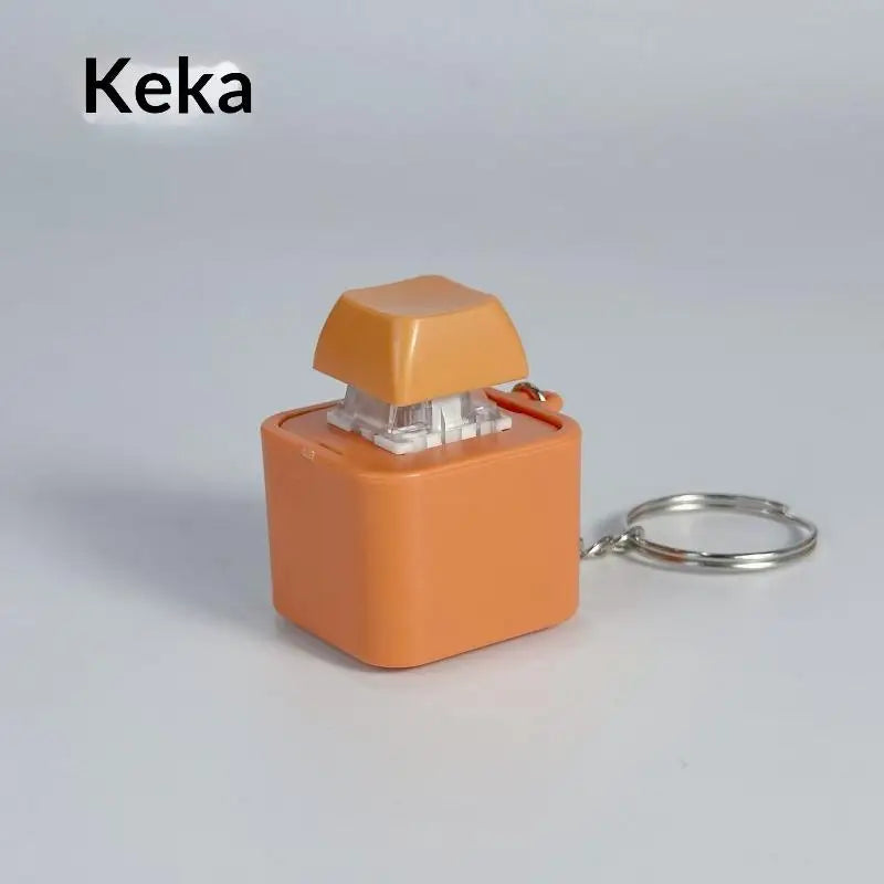 Keycap Voice Recorder Keychain – LED Fidget Clicker Toy