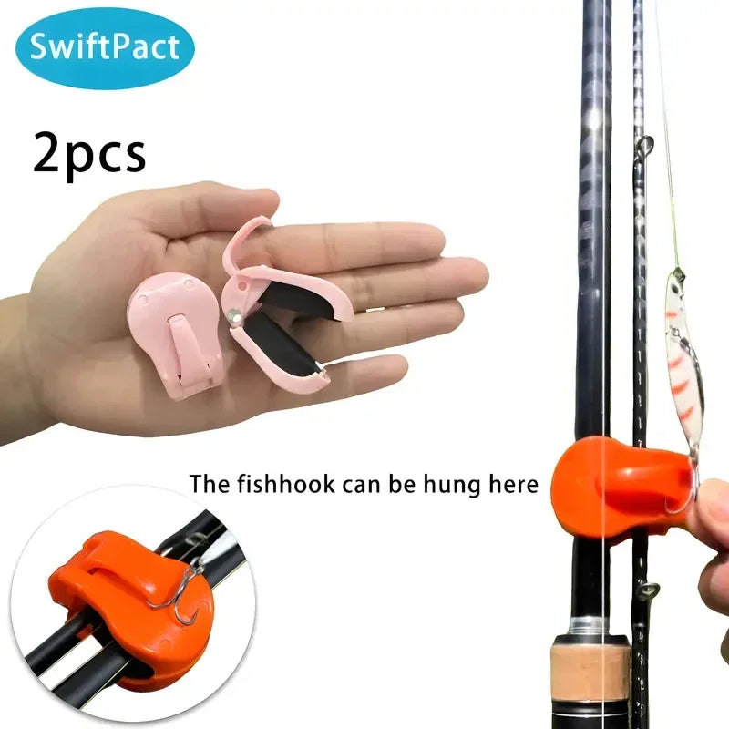 Wall Mount Fishing Rod Holder Clips – 2-Pack Pole Fixer Straps