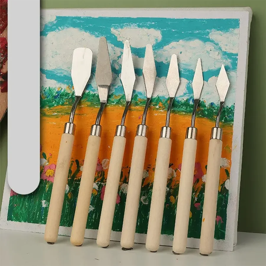 Stainless Steel Palette Knife Set – 7/14Pc Artist Spatula