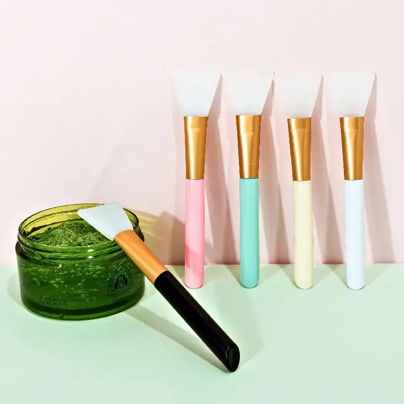 Silicone Facial Mask Brush Set – Soft, All Skin Types