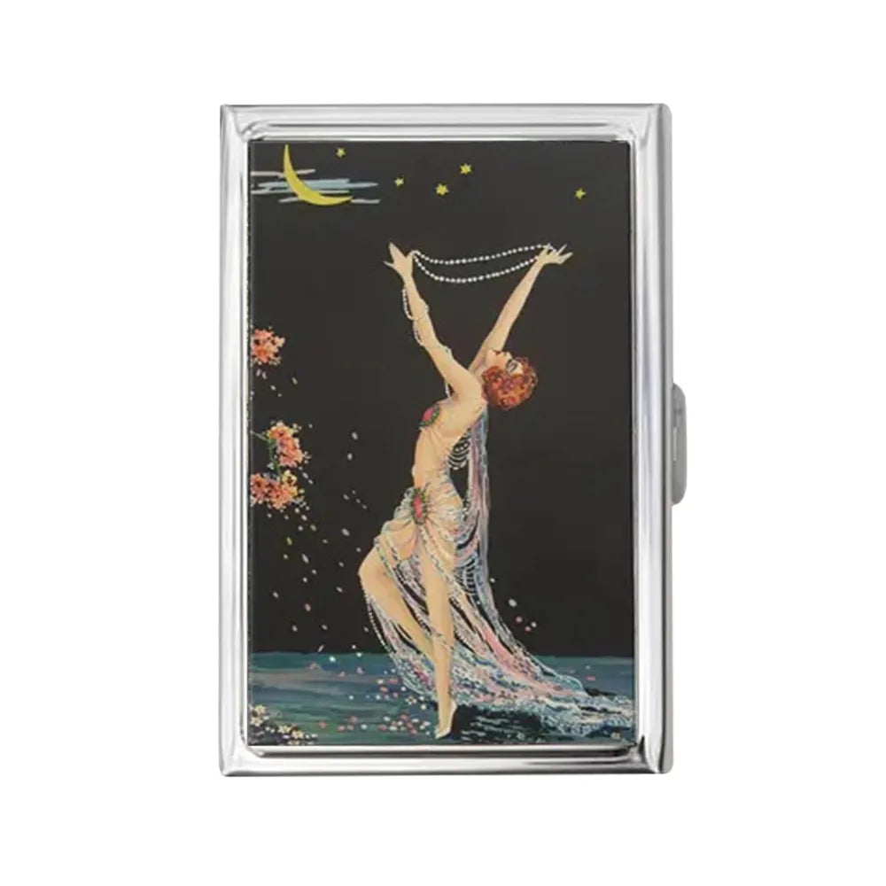 Vintage Metal Card Case – Business Card & ID Holder