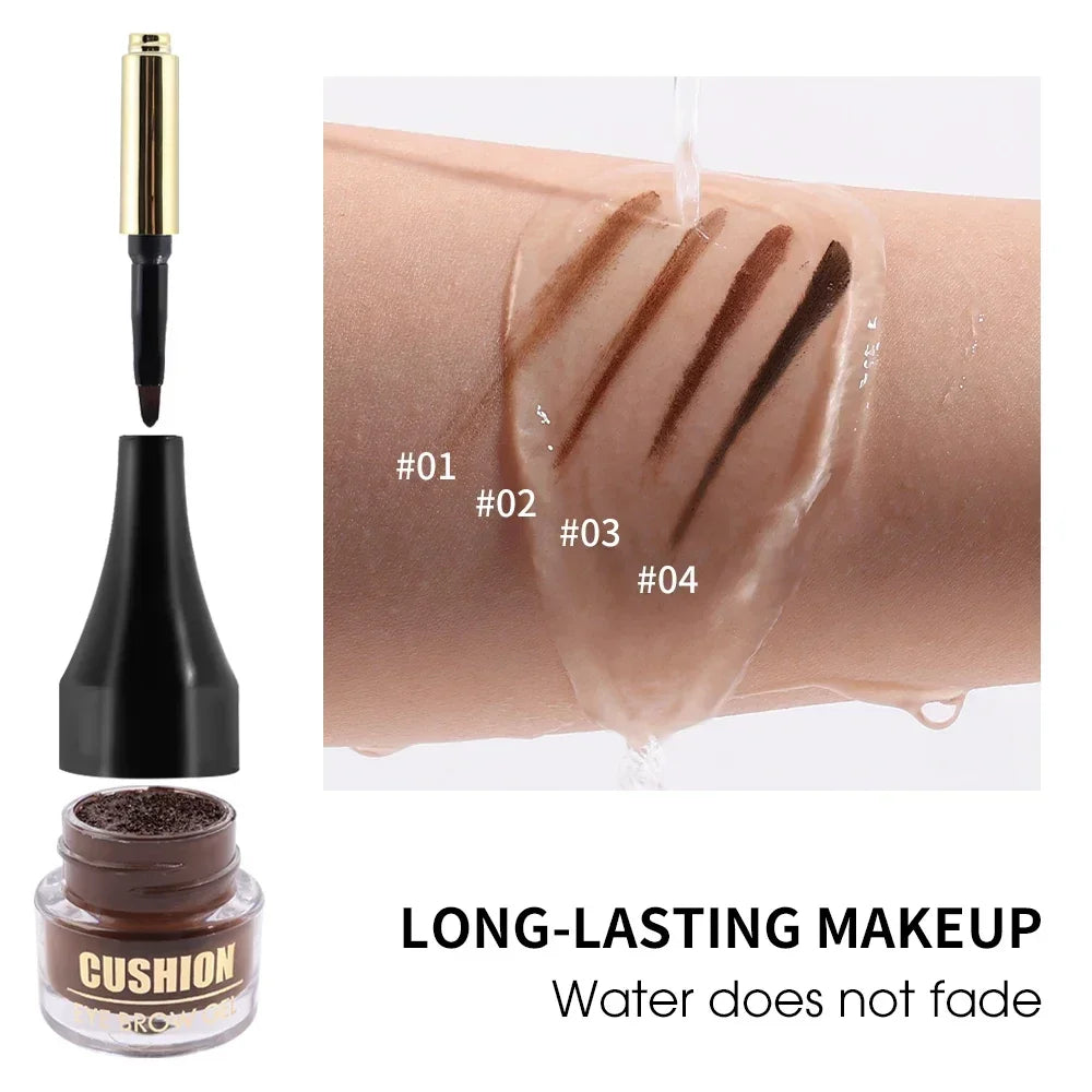 Waterproof Air-Cushion Eyebrow Cream – 4 Shades | Long-Lasting