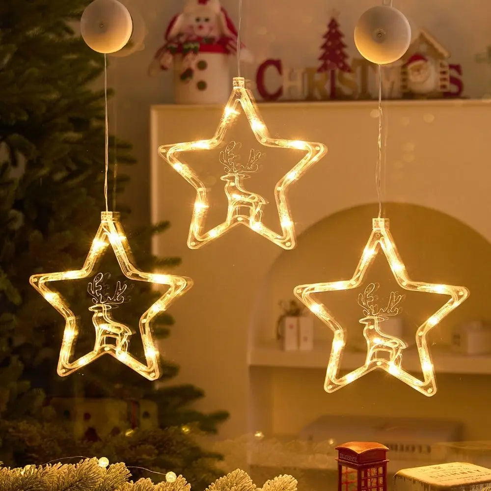 Christmas Santa LED Suction Cup Window Light – Battery Operated