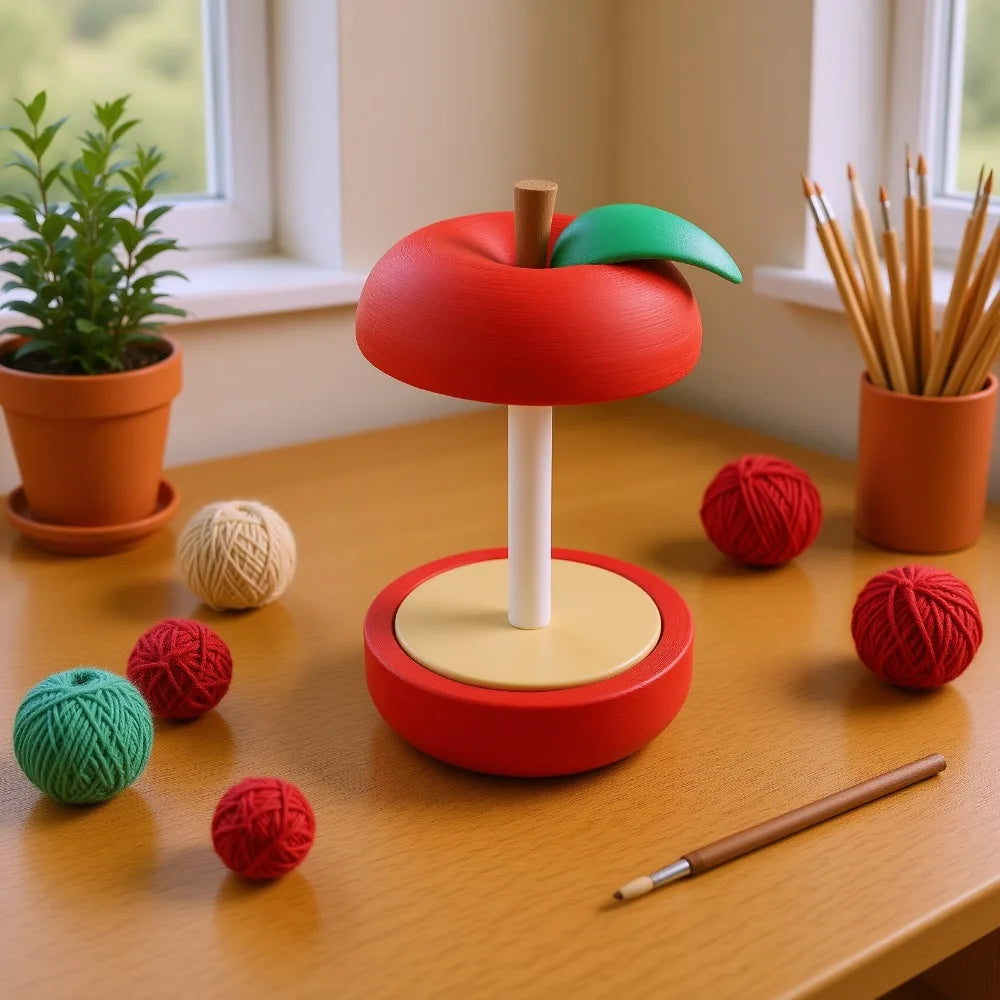 Fruit Rotating Yarn Holder – Portable Ball Dispenser for Crochet