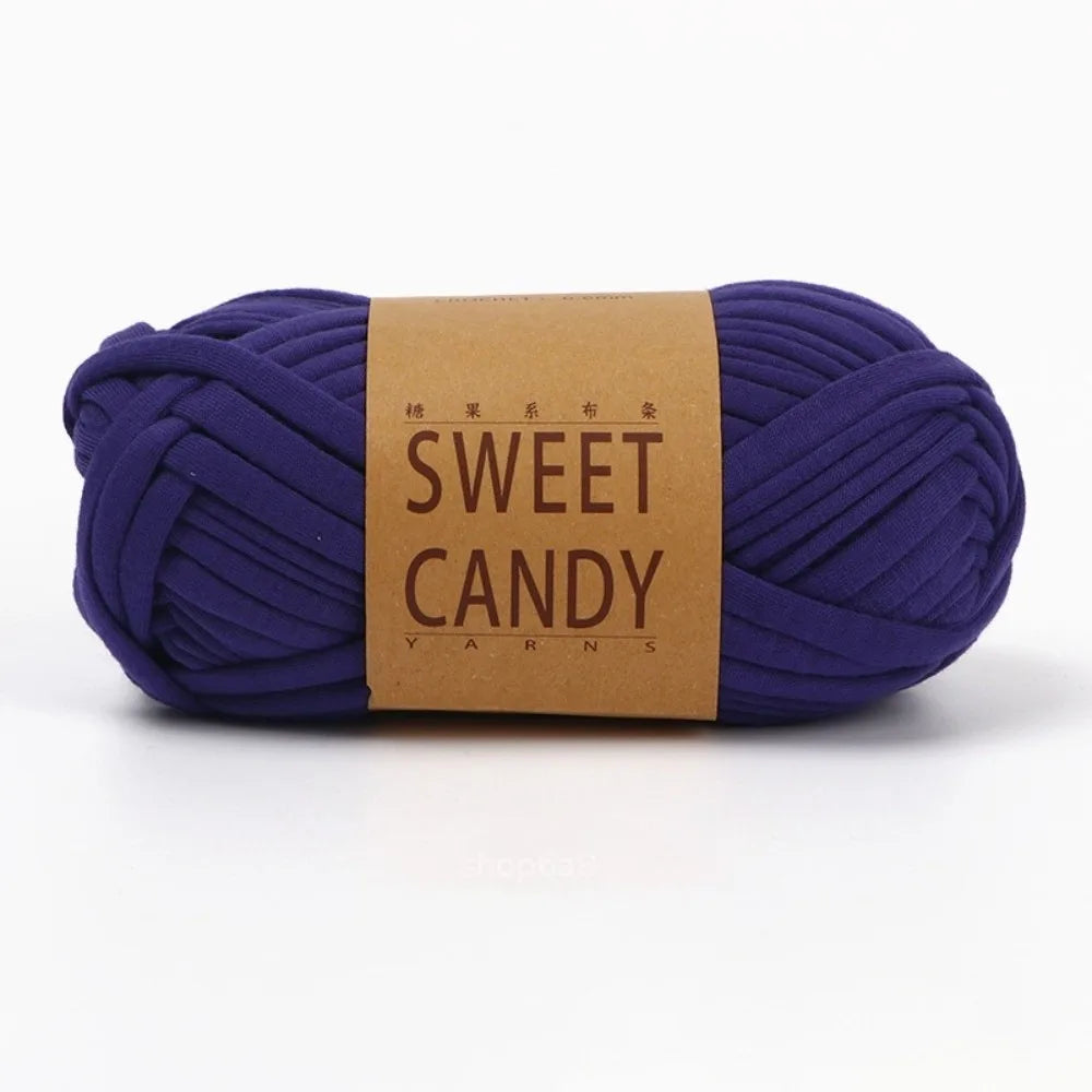 100g Chunky T-Shirt Yarn – Elastic Washable Fabric Strip Yarn