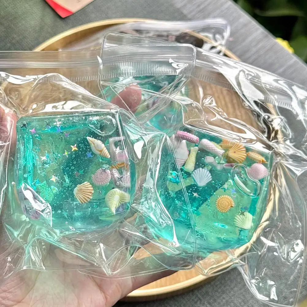 Ocean Squishy Sensory Cube – TPR Fidget Squeeze Toy