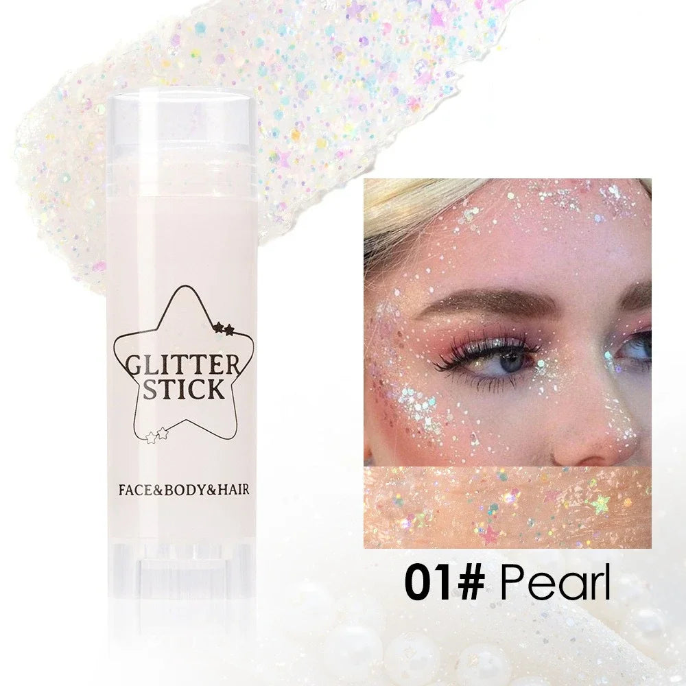 Sequin Glitter Gel Stick – Face, Body & Hair Stage Makeup